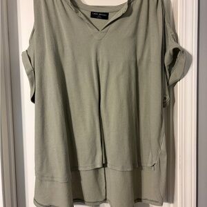 Lane Bryant Women's Olive Green Top